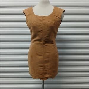 Finders Keepers Women's Dress Size 4 Brown Sleeveless Mini Open Back Party